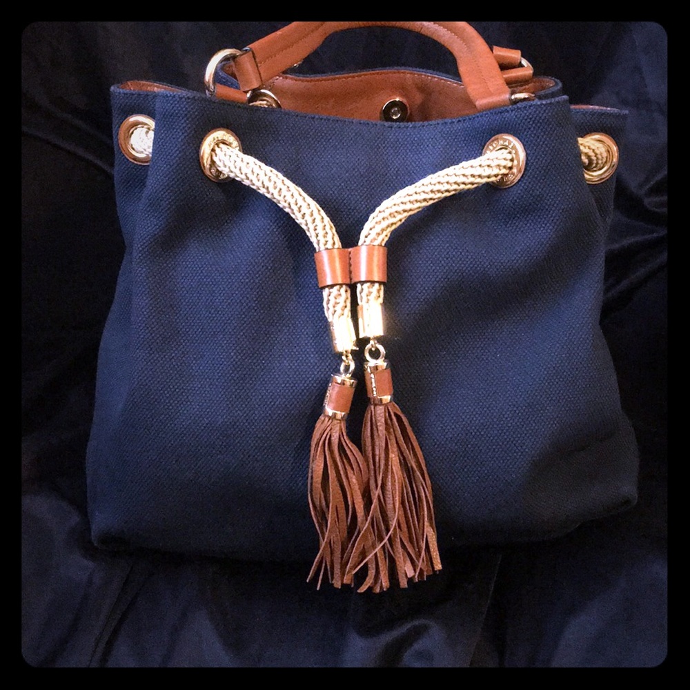 Michael Kors nautical navy purse
